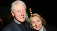 Bill and Hillary Clinton at the opening night of the new Manhattan Theatre Club play "Bella Bella" in 2019.