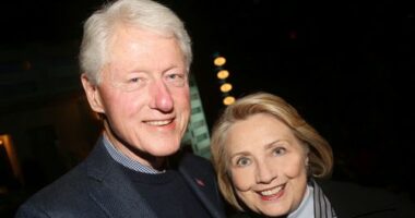 Bill and Hillary Clinton at the opening night of the new Manhattan Theatre Club play "Bella Bella" in 2019.