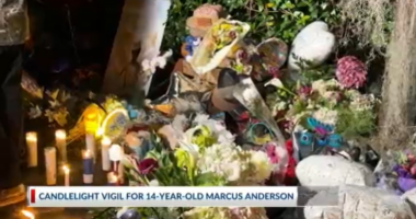 Community holds candlelight vigil for 14-year-old hit and run victim