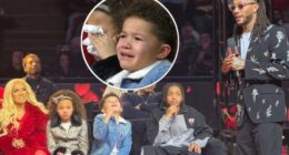 DERRICK ROSE SHARES EMOTIONAL MOMENT WITH WIFE AND KIDS AT BULLS JERSEY RETIREMENT