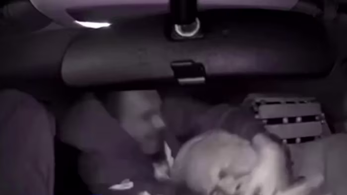Dashcam video shows Uber driver attacked by man while driving on I-95 in Florida