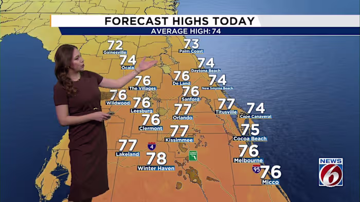 Dense fog advisory issued in Central Florida. Warm week on tap