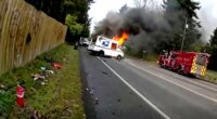 Deputy saves mail driver from burning truck in Washington: bodycam