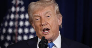 Donald Trump's Gnarly Bald Spot Can't Distract From His Dirty Cowboy Makeup