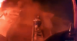Dramatic Michigan apartment fire rescue seen on helmet cam