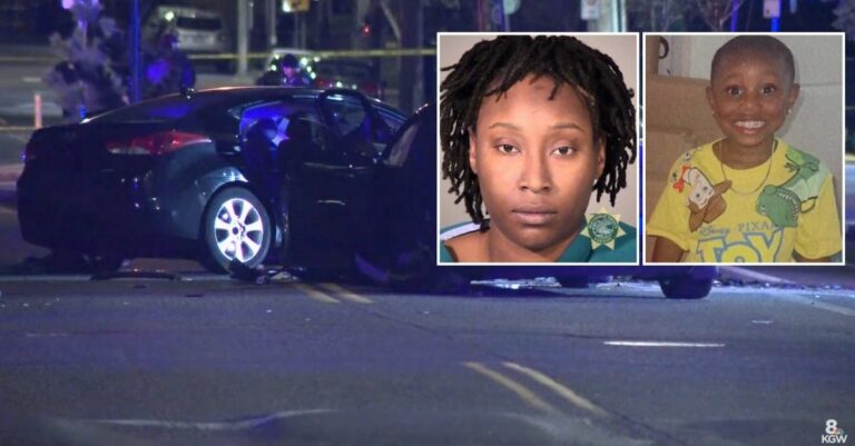 'Extremely' drunk woman drove Hyundai Elantra on wrong side of road with car full of children and crashed into Tesla, killing her son, police say