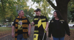 Brad, Tyler and Georgette Fishlock.
