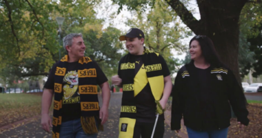Brad, Tyler and Georgette Fishlock.