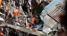 Waste segregation facility in Binaliw, Cebu city, central Philippines