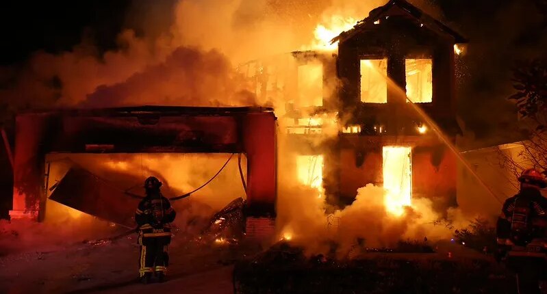 Fireworks cause major house fire in Florida on New Year's Day