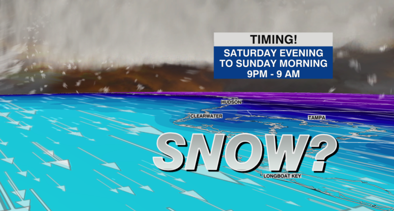 Generational cold with Gulf Effect Snow expected in Tampa Bay area
