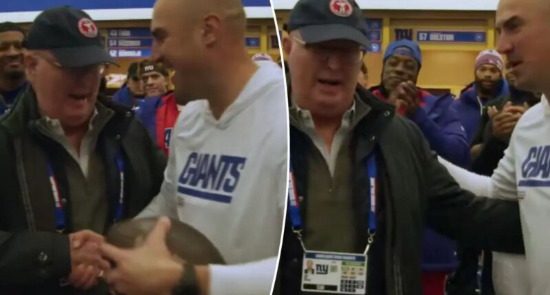 Giants dedicate win to John Mara as owner celebrates with team during cancer battle