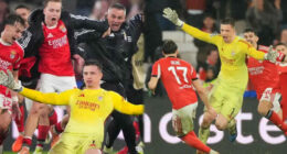 Goalkeeper Trubin’s last-gasp header sends Benfica into playoffs, joins Enyeama