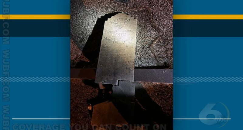 Grave from 1800's damaged, Johnson Co. searching for family