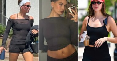 Hailey Bieber keeps wearing this chic activewear brand founded by influencers
