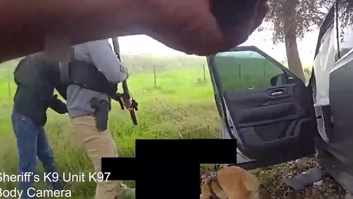 Harrowing bodycam shows ex-deputy shot by his own men after he stabbed 11-year-old son to death