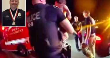 Heroic cop races to save choking baby in dramatic body cam video