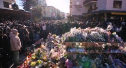 Hundreds march in silence to honor victims of Switzerland bar fire that left 40 dead on New Year's Eve