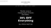 After a slow decline, Fletcher Jones announced to customers on its website the remainder of its outlets would close.