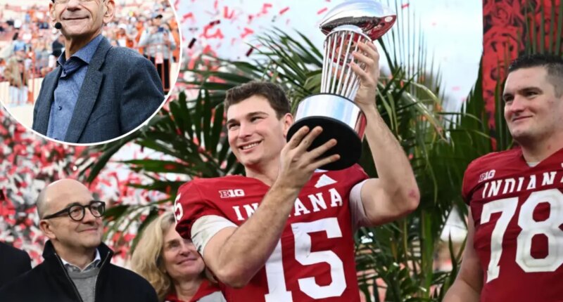 Indiana announcer shades ESPN host Paul Finebaum during Rose Bowl