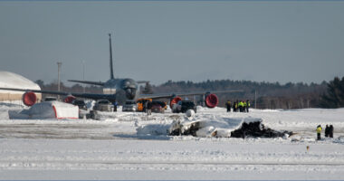 Investigation into private jet crash in Bangor, Maine that killed 6 slowed by weather