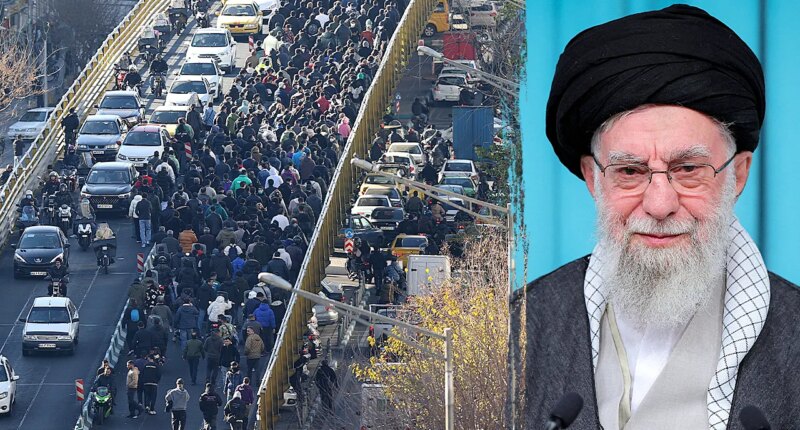 Iran in shutdown as protesters storm governor's office, crowds chant 'Death to Khamenei'