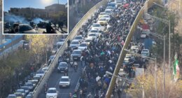 Iranian protesters bring regime to halt as fury soars over cost of living