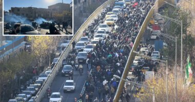 Iranian protesters bring regime to halt as fury soars over cost of living