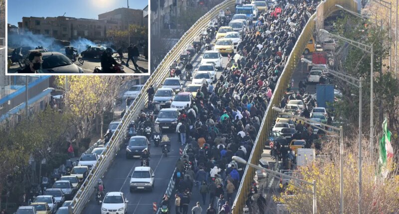 Iranian protesters bring regime to halt as fury soars over cost of living
