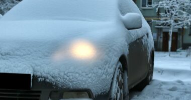 Is it illegal to drive with snow on your car? It depends on where you live