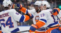 Islanders grind out win over lowly Canucks in messy performance