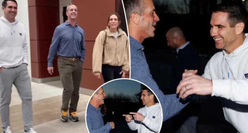 John Harbaugh, Joe Schoen show off burgeoning Giants bromance