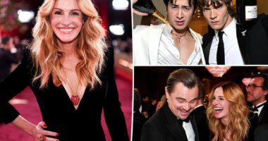 Julia Roberts, ‘Heated Rivalry’ stars celebrate at CAA’s Golden Globes party