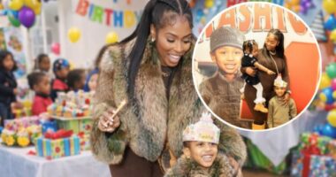 KASH DOLL CELEBRATES SON KASHTON’S BIRTHDAY WITH TRAIN-THEMED PARTY