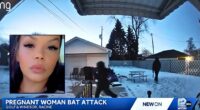 'Kill the baby': Pregnant mother of 2 heading out to warm up car is beaten with metal baseball bat by man and woman stalking her over relationship beef, mom says