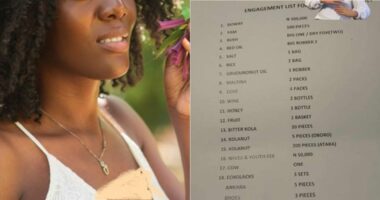 Lady calls out Ebira people over wedding engagement list given to her uncle