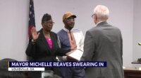 Louisville holds swearing in ceremony for new Mayor Michelle Reaves
