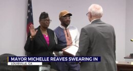 Louisville holds swearing in ceremony for new Mayor Michelle Reaves