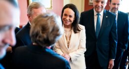 Machado says she presented Trump with her Nobel Peace Prize during meeting