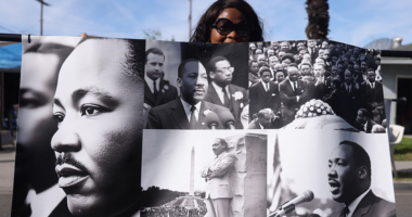 Man stabbed, officer assaulted as fight breaks out after MLK Day parade in Los Angeles