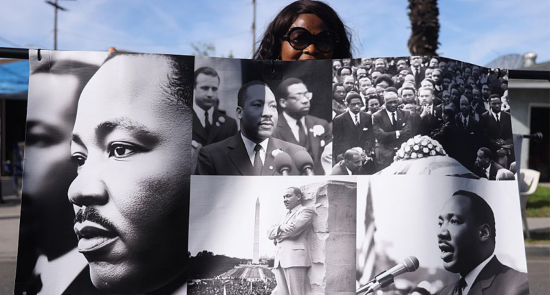 Man stabbed, officer assaulted as fight breaks out after MLK Day parade in Los Angeles