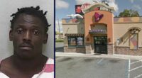 Man used rock to rob Taco Bell, climbed through drive-thru window and chased employees around parking lot demanding money