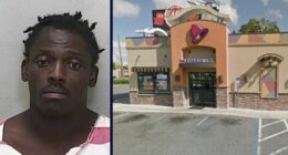 Man used rock to rob Taco Bell, climbed through drive-thru window and chased employees around parking lot demanding money