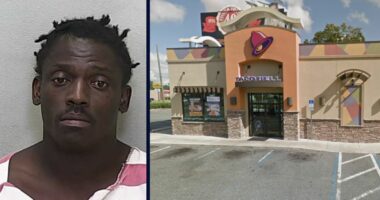 Man used rock to rob Taco Bell, climbed through drive-thru window and chased employees around parking lot demanding money