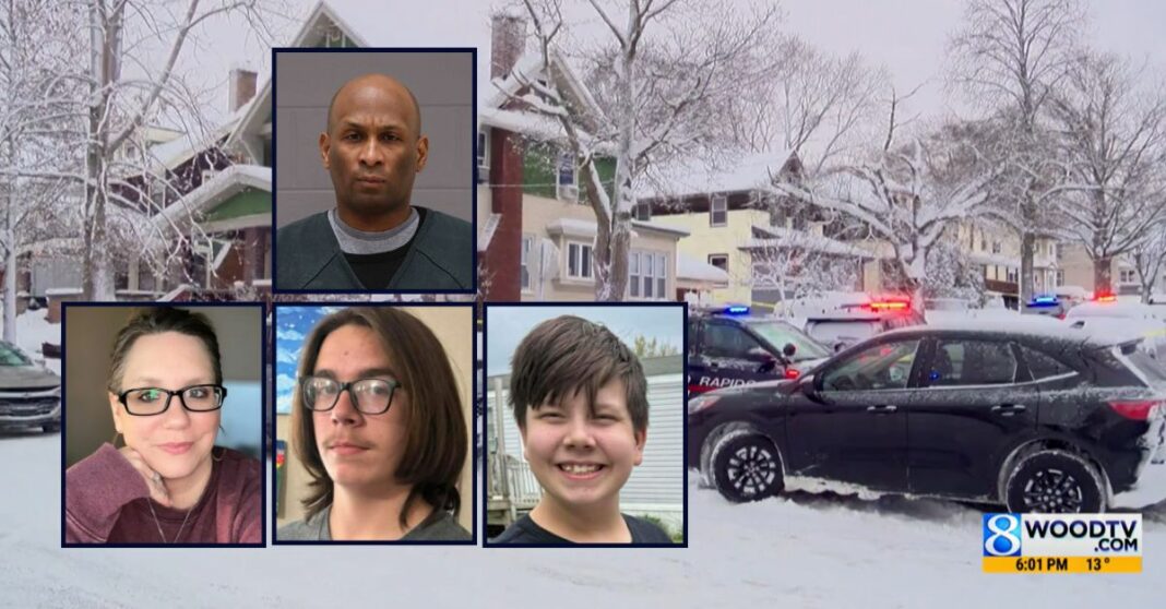 Man with '#1 dad' lanyard guns down fiancee and her 2 children, but leaves his own 5-year-old child unharmed, cops say