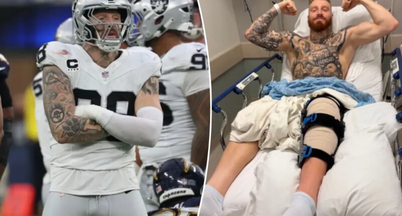 Maxx Crosby undergoes knee surgery after messy end toRaiders season