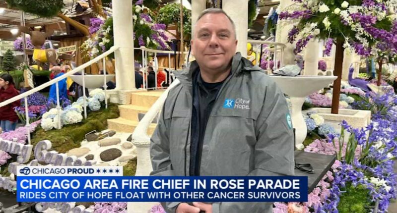 McHenry Township Fire Service chief featured on Rose Parade City of Hope float after colon cancer diagnosis