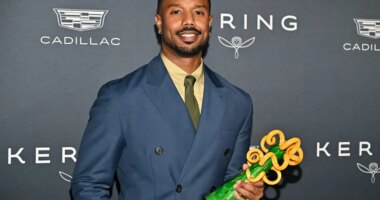 Michael B. Jordan wins Icon Award at Palm Springs Film Awards, reveals ‘Sinners’ props he took home
