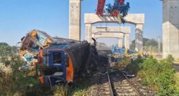 Multiple people killed after construction crane falls, derails train in Thailand