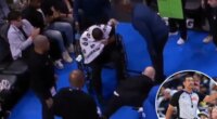 NBA referee Bill Kennedy taken off on wheelchair after suffering injury